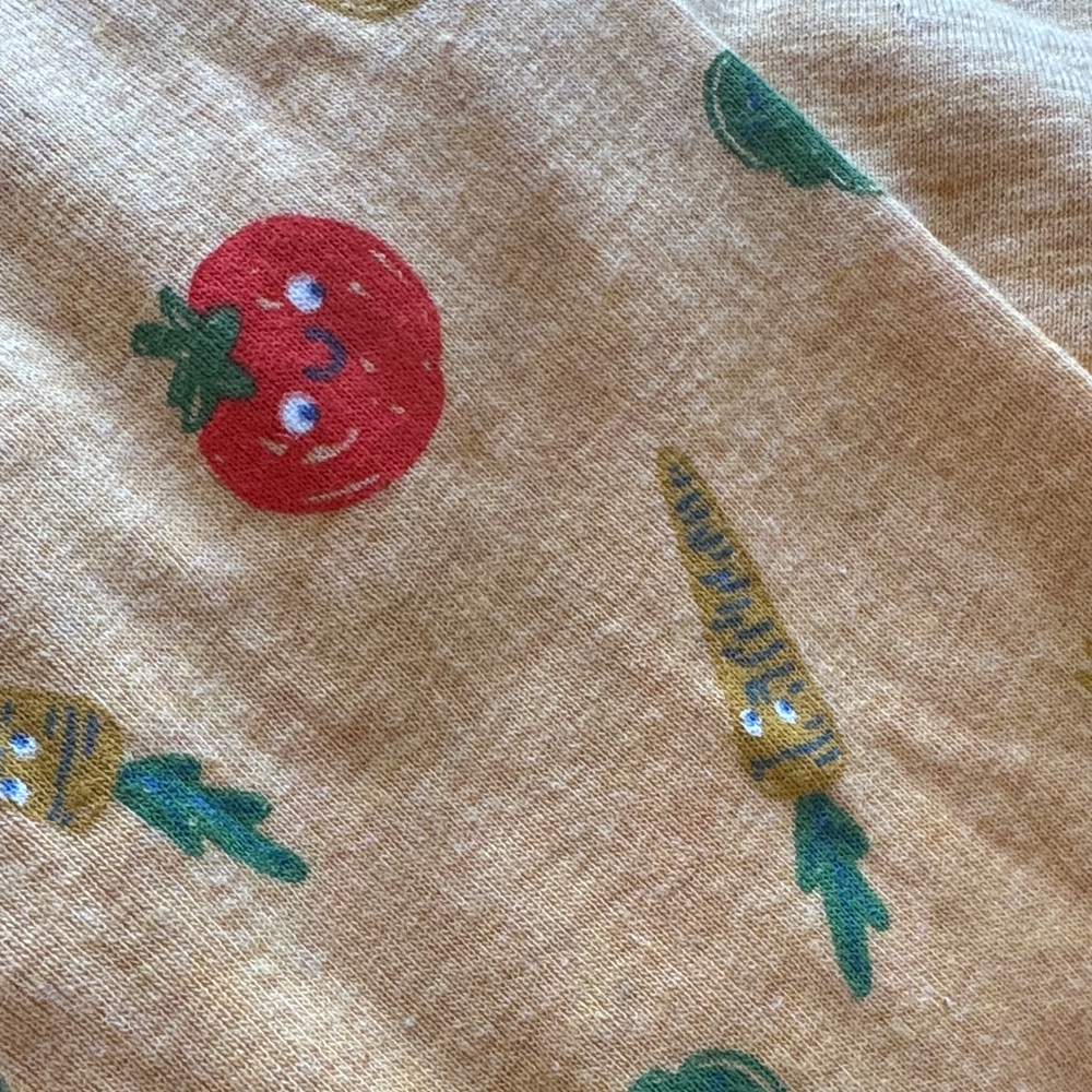 dip Kids Pajama Set - Yellow with Red and Green Accents - Picture 3 of 4